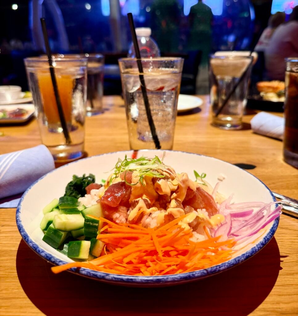Ahi Tuna Poke Bowl from Waterbar Pacific Beach