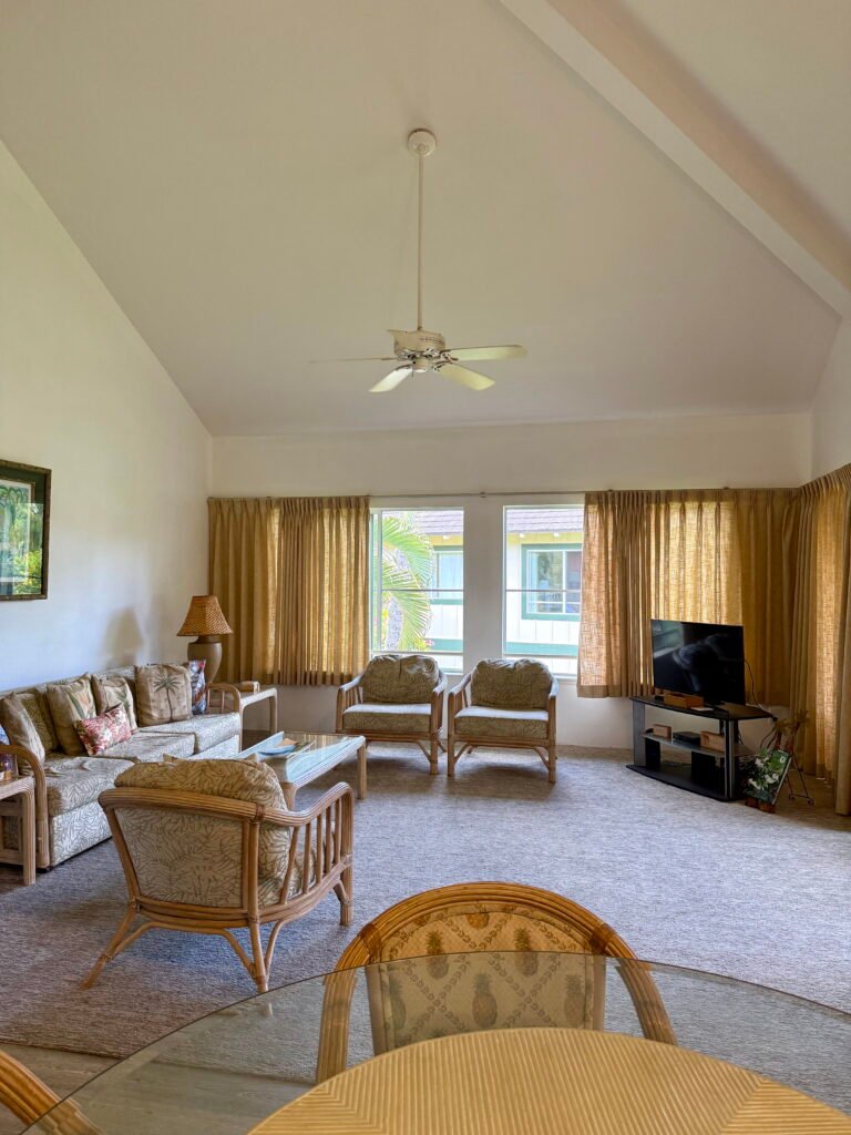 poipu kauai airbnb living room