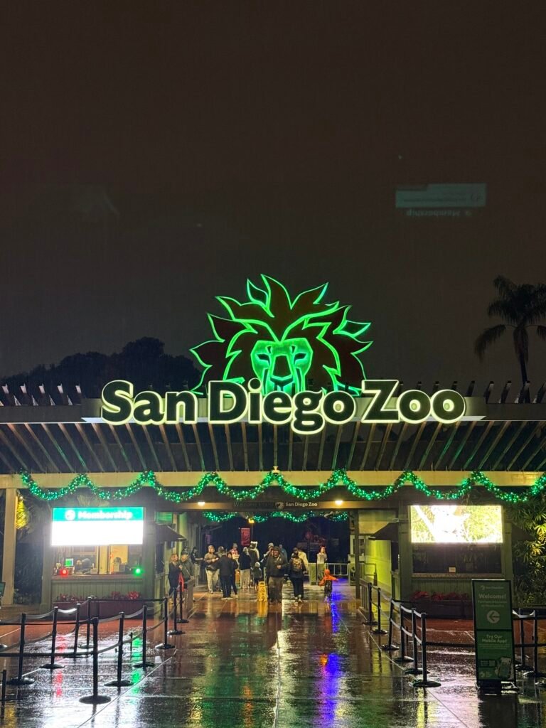 San Diego zoo at night