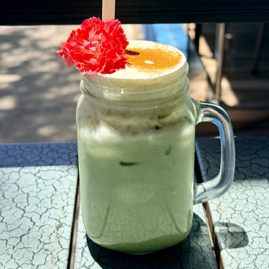 banana matcha from armonia kitchen