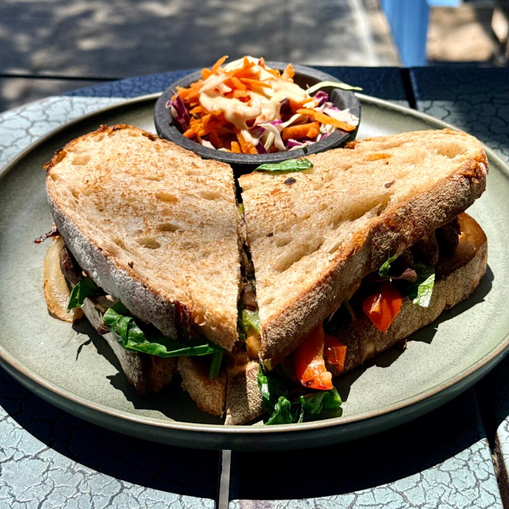carne asada panini from armonia kitchen