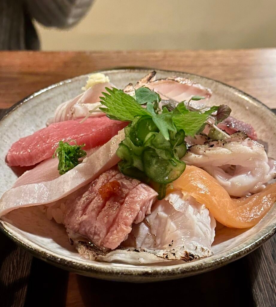 chirashi from azuki sushi in san diego
